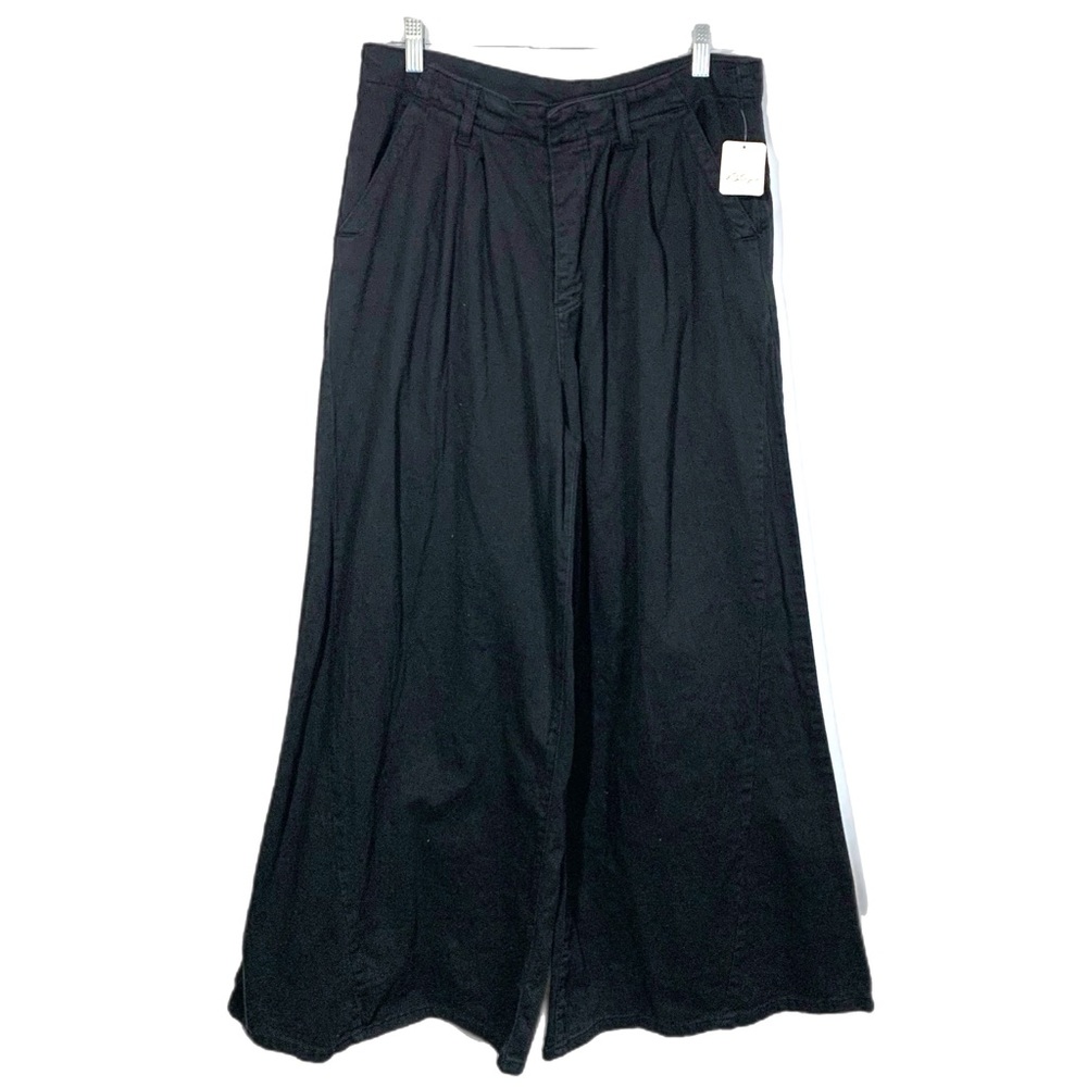 Free People Black Wide Leg Pants Women’s Size 12